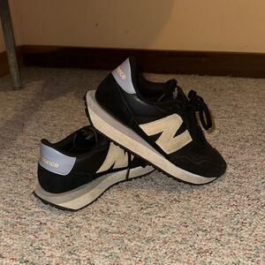 New Balance Black and Tan Sneakers